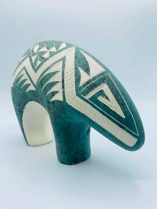 609101655_1359968506143001_4539704773386840548_n 2008 Signed Joseph Lewis Acoma Pueblo N.M Native American Pottery Spirit Bear