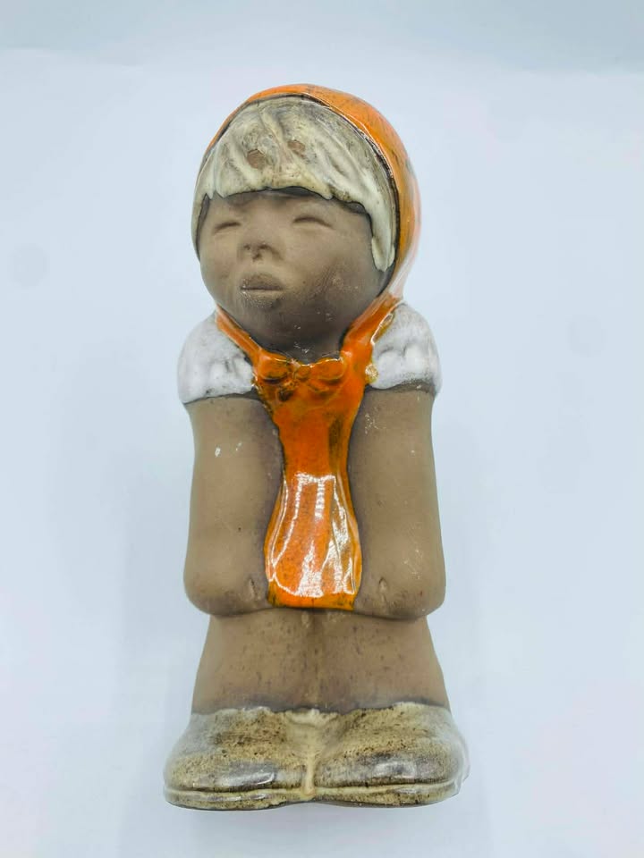 Mid Century Modern Tilgmans Keramik Sweden Fredrik/Boy Figurine