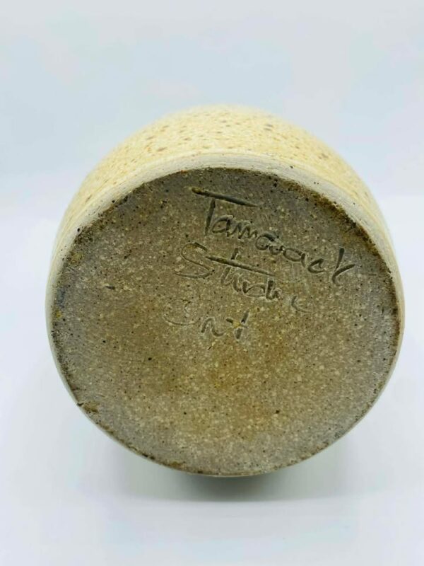 609168956_1729836507974750_3710227306881041753_n Signed "Tamarack Studios" Rustic Carved Stoneware Pottery Vase