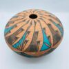 Signed 1991 Sky City N.M Acoma Pueblo Native American Pottery Vase