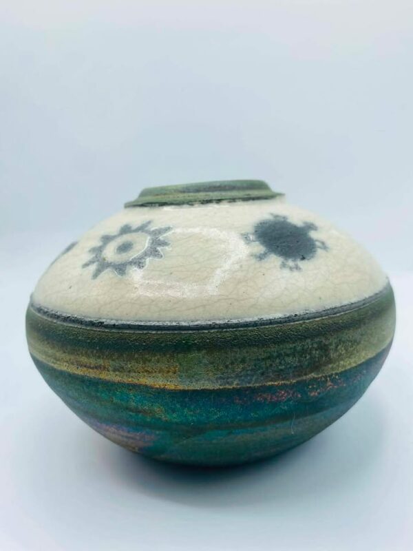 609259407_1635766220936560_8550138459653274693_n Signed "Jeremy Diller" Authentic Ruku Art Pottery Vase