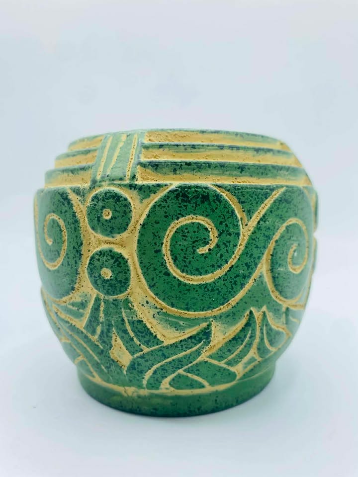 Signed "Claire Burke" Handcrafted Studio Pottery Vase/Pot