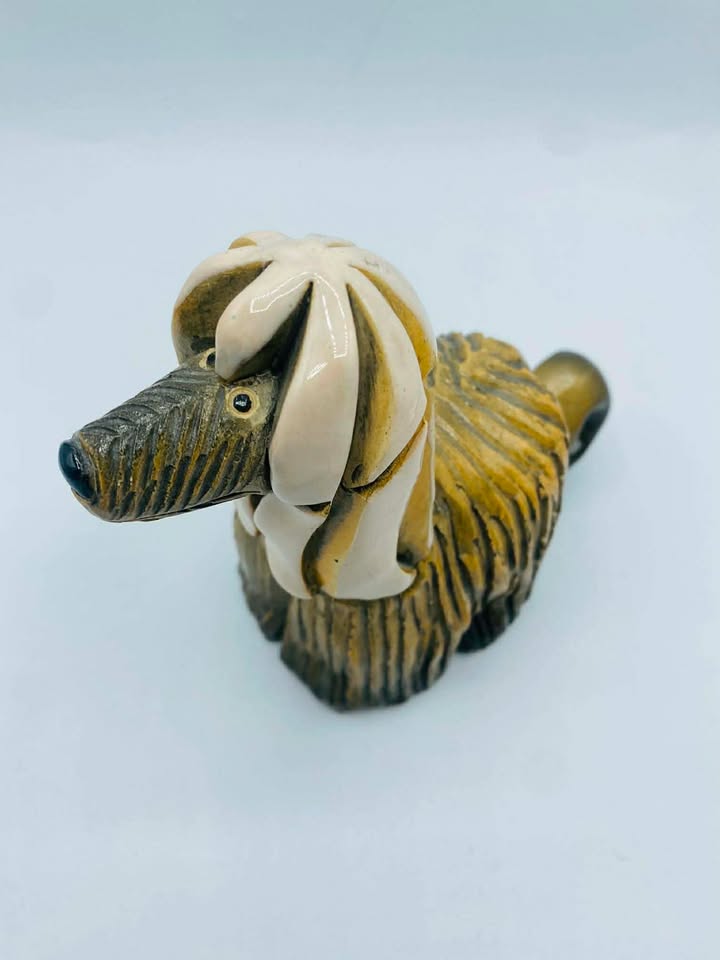 609354005_1138765158332721_5109118554975729696_n Signed "a.R" Handmade Afghan Hound Dog Figurine