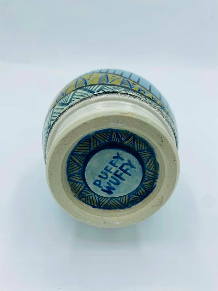 "Puffy Wuffy" Studio Pottery Vase