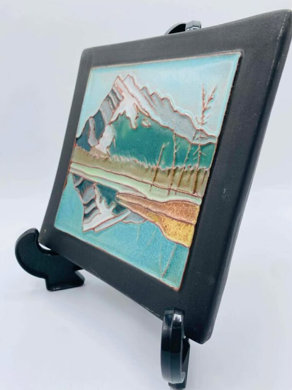609401941_1087797583414859_8402372270634560240_n Handmade "Mount Rundle" Ceramic Art Tile Signed Brian McArthur and Dawn Detarando