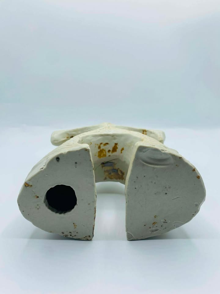 Heart Shape Dogu Ceramic Figurine Most Likely Made in Japan