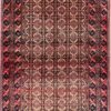 609719004_1364924354942115_39116303837255309_n Origin "Baluch" Persian Rug Hand Knotted Natural Dyes with Repeating Geometric Patterns 6'6" X 3'4"
