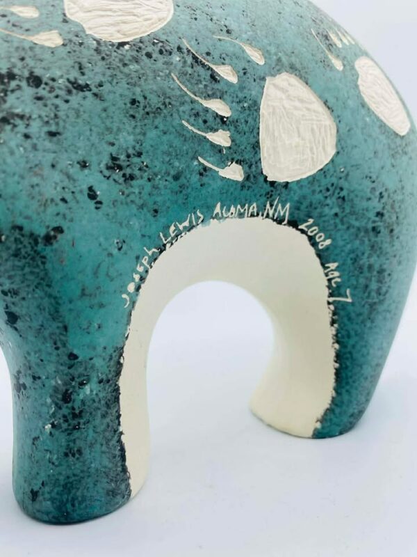609732934_4206001819615597_5481292339351192470_n 2008 Signed Joseph Lewis Acoma Pueblo N.M Native American Pottery Spirit Bear