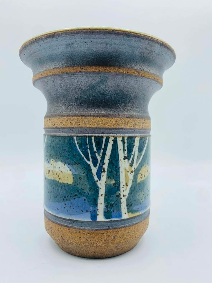 Signed/Stamped "TREELINE" Tree Line Studio Pottery Vase