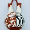 610021939_3397138003768618_9189806886997998903_n 1987 Signed "SUNFLOWER" Taos Pueblo Native American Pottery Wedding Vase