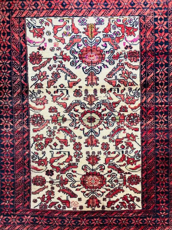 610199428_1431308805073468_4389834423628025492_n Origin "Baluch" Persian Rug Hand Knotted Natural Dyes with RARE Bird/Floral Motifs and Geometric Patterns 5'7" X 3'1"