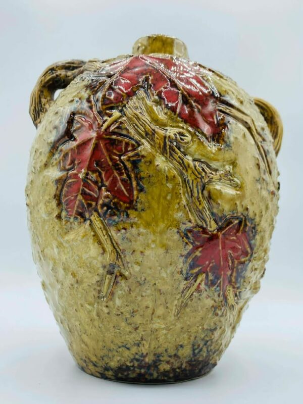 610250816_2262669554225640_2021820214225184361_n Mid Century Modern Fat Lava West Germany Pottery Textured Vase