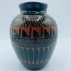 611002006_877364708335524_7390552785710016925_n 2001 Signed Billy Dennison Navajo Etched Pottery Vase