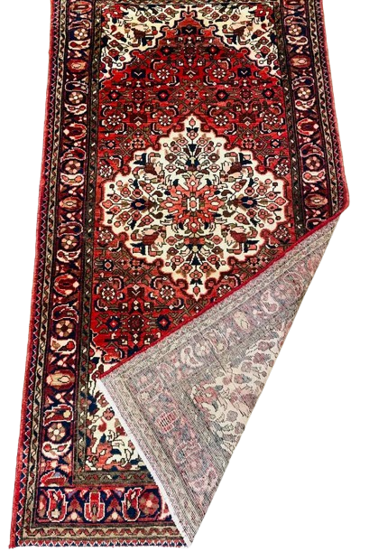 611081843_2270560996759326_3284263264647979610_n-removebg-preview Origin "Liliyan" Persian Tribal Rug Hand Knotted Natural Dyes with Central Medallion and Floral/Geometric Patterns 6'8" X 3'5"