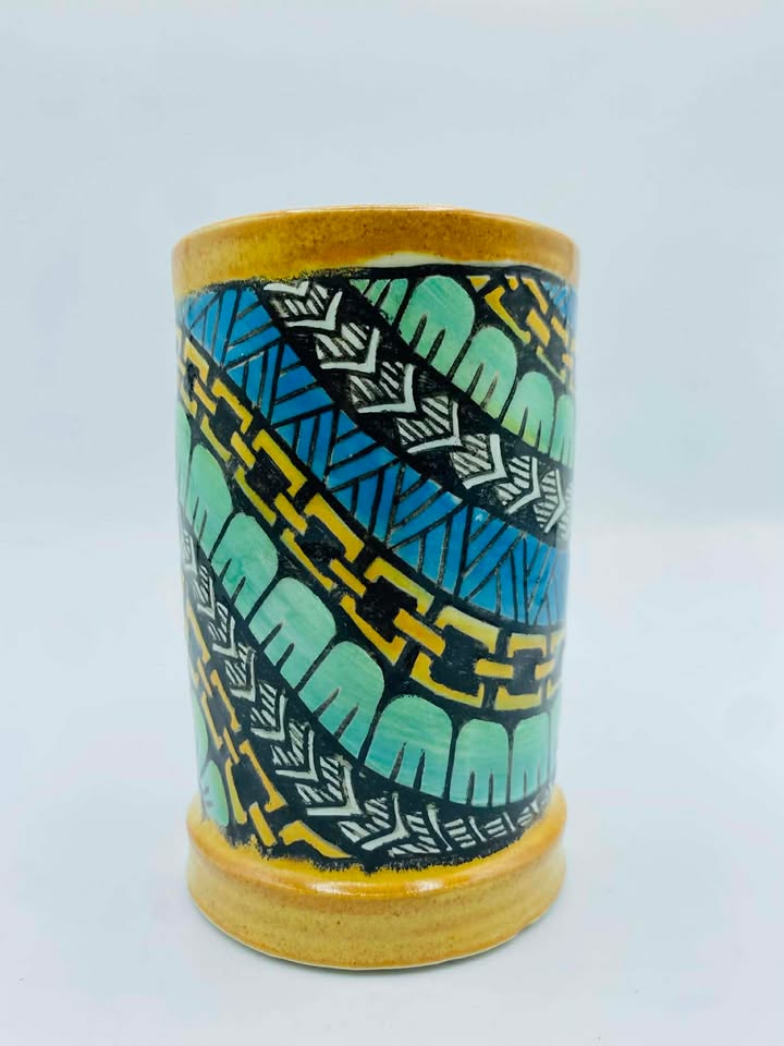 "Puffy Wuffy" Studio Pottery Vase