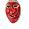 623934940_1760108274903046_6293760163464877259_n-removebg-preview Decorative Hand-Carved Wooden Mask with Red & Silver Finish (20th Century, Folk Art)
