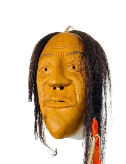 625146386_1595748117983274_4419180684954632348_n-removebg-preview Indigenous-Inspired Carved Wood Mask with Horse Hair