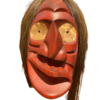 625857367_2011564686090362_1882326842321604700_n-removebg-preview (1) Haudenosaunee False Face Mask (Red, Broken Nose)