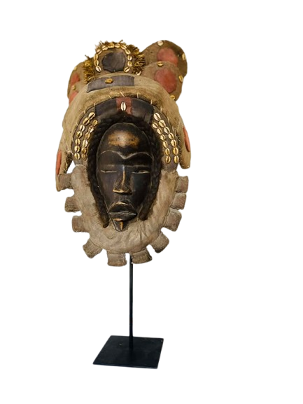 626633808_1257444156286909_2104970086240496981_n-removebg-preview (1) African, Classic Dan Mask. Ivory Coast, Liberia. Carved wood, painted black