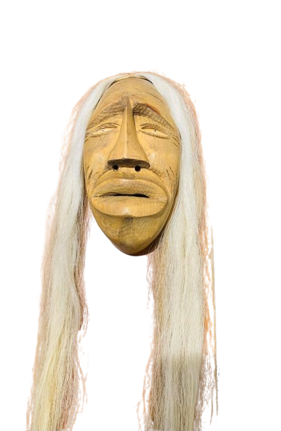 626977503_687202944386018_7309668599632578171_n-removebg-preview Haudenosaunee False Face “Divided Mask with Protruding Tongue” Onondaga Nation, Six Nations by Clarence Longboat