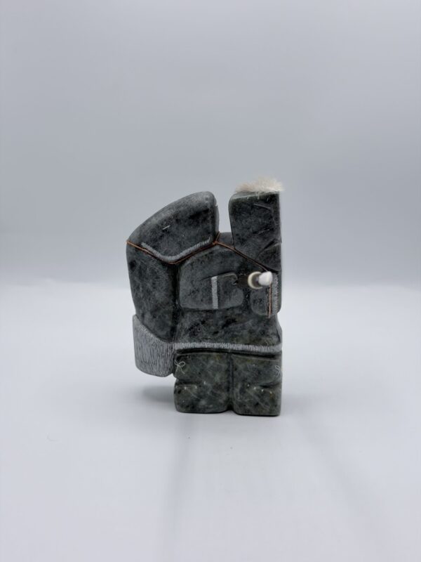 Eskimo Fisherman Soapstone