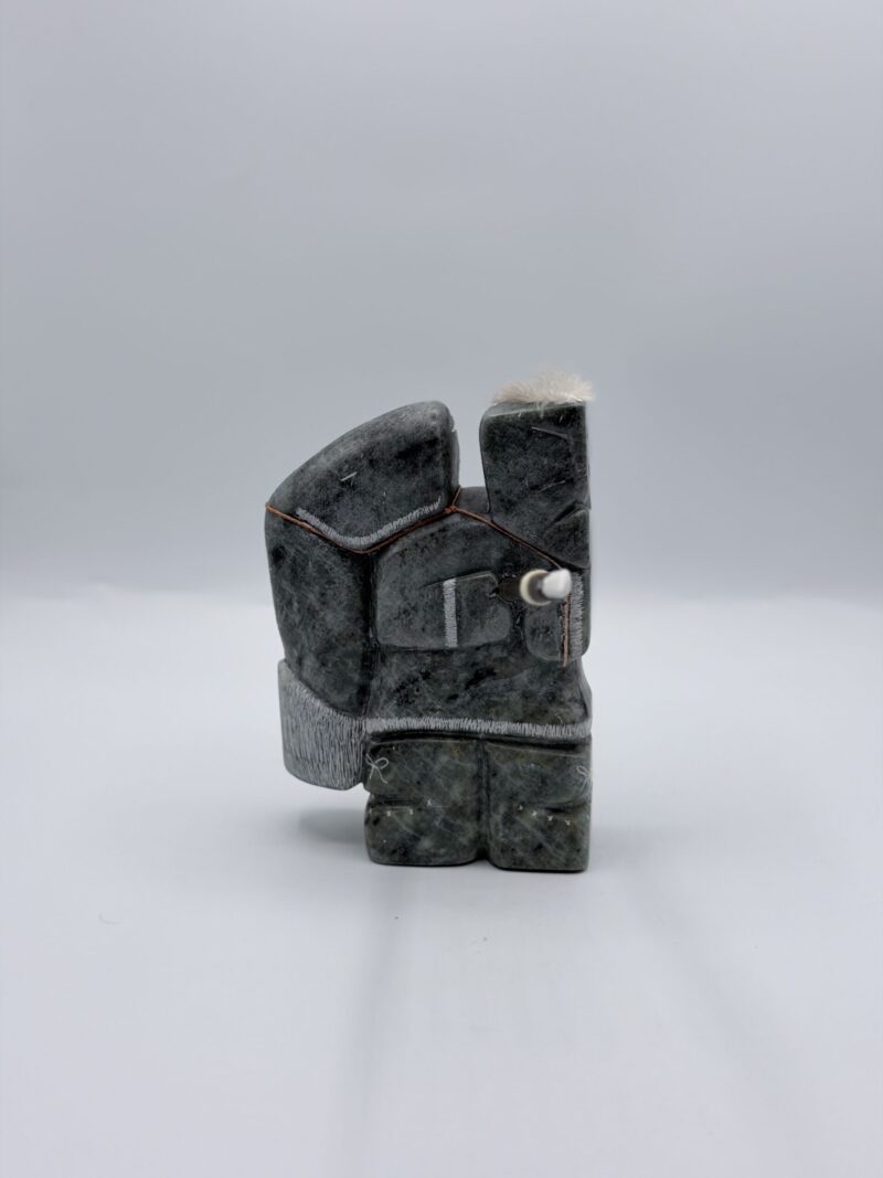 Eskimo Fisherman Soapstone