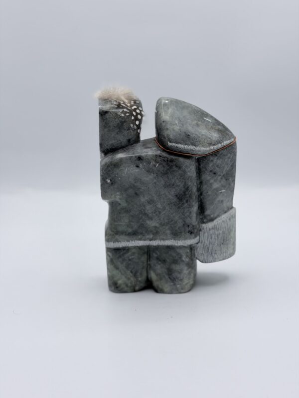 Eskimo Fisherman Soapstone