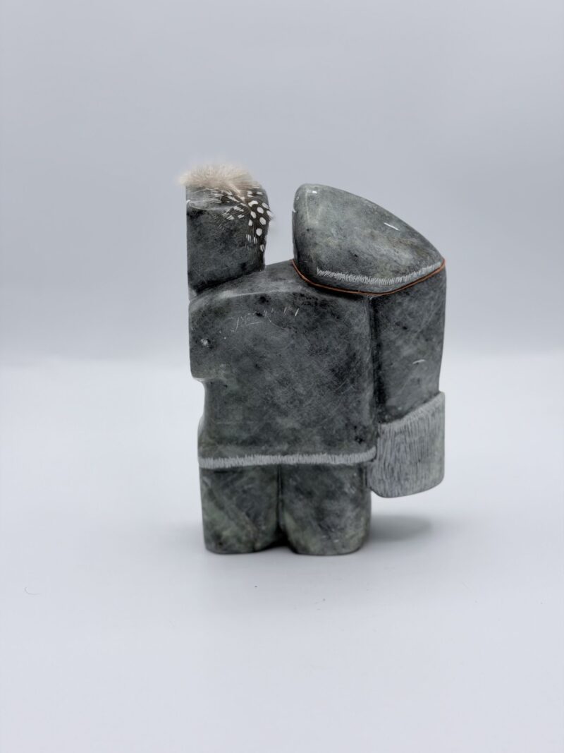 Eskimo Fisherman Soapstone