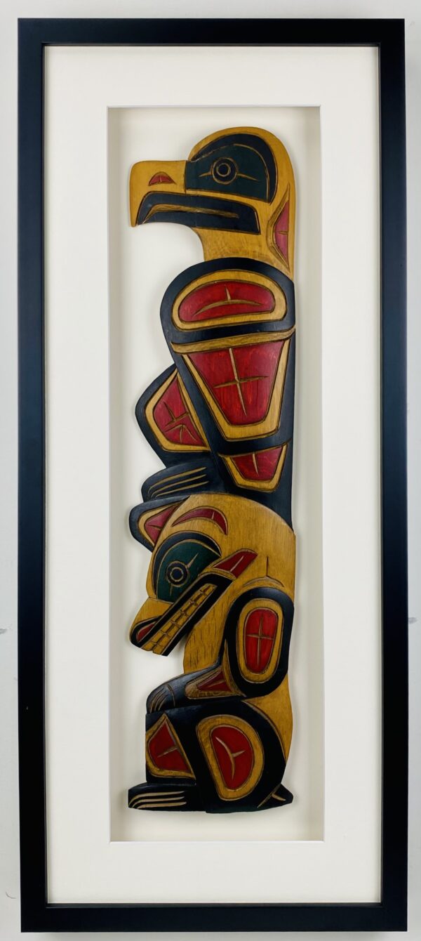 Haida Eagle and Bear Plaque