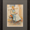 Woman In Blue Dress, Reading