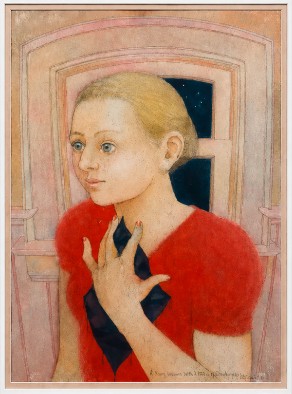 A Young Woman With A Patch of Darkness