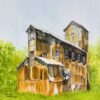 Townsite Headframe Cobalt - Brenda Henderson