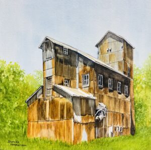 Townsite Headframe Cobalt - Brenda Henderson