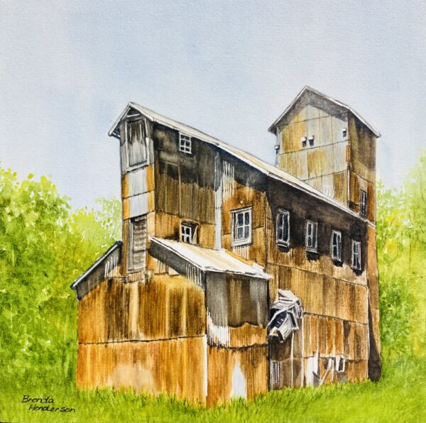 Townsite Headframe Cobalt - Brenda Henderson